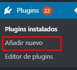Añadir nuevo plugin en WordPress