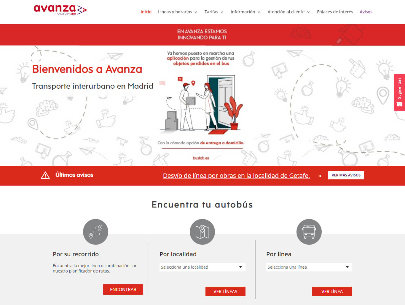 Home web Avanza