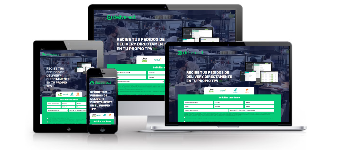 Web Deliverect multidispositivo