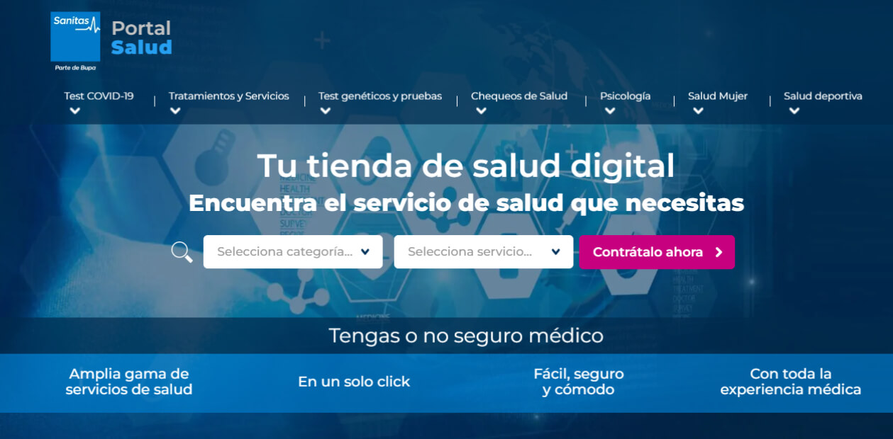 Portal salud Sanitas 