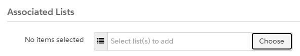 Lists in the preference center 